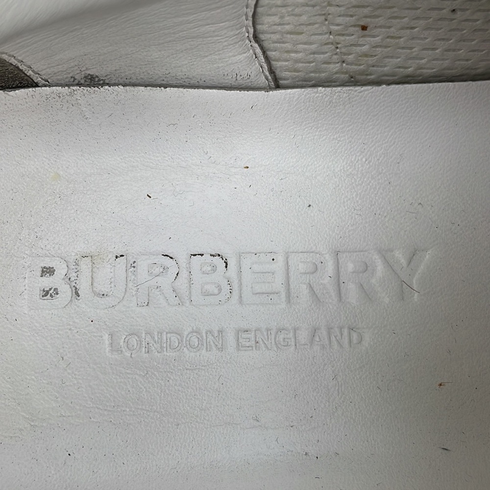 Burberry Leather, Suede and House Check Men's Leather Sneakers Size 40.5… - Picture 12 of 15